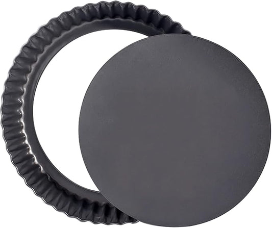 8 Inch Tart Pan Fluted Fruit Pie Pans With Removable Base Nonstick Coating Tarts Molds for Baking Supply For Pizza Tartlet Cake Quiche