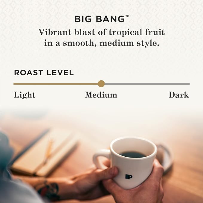 Peet's Coffee, Medium Roast Ground Coffee - Big Bang 36 Ounces (2 Bags of 18 Ounces)