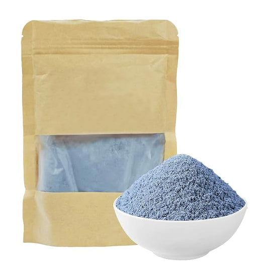 JTEDZI Butterfly Pea Flower Powder 3.5 Oz (100g) - Natural Blue & Purple Food Coloring - Blue Matcha Powder for Drinks, Baking, Smoothies, Beverages - No Sugar & Additives