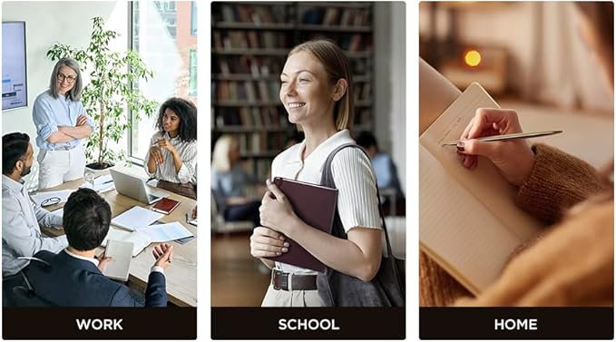 &And Per Se Lined Journal Notebook, 160 Pages, A5 5.7 x 8 inches College Ruled Thick Paper Notebook Journals for Writing, Hardcover Notebooks for Women Men Office School (1 Pack, Light Green)