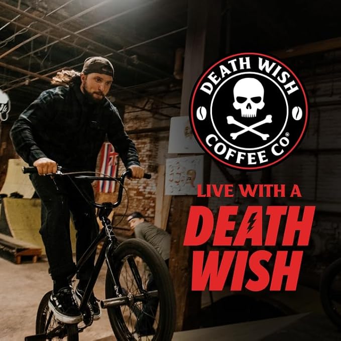 Death Wish Coffee, Light Roast Whole Bean Coffee, 16 Ounce