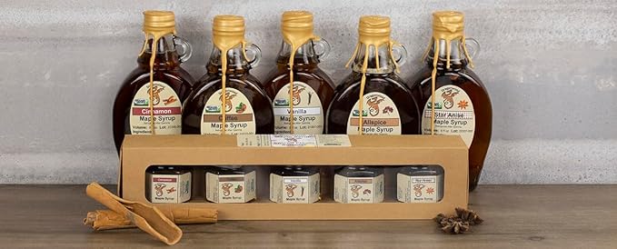 Dragonwood Spiced Maple Syrup (8 Fl Oz (Pack of 1), Coffee)