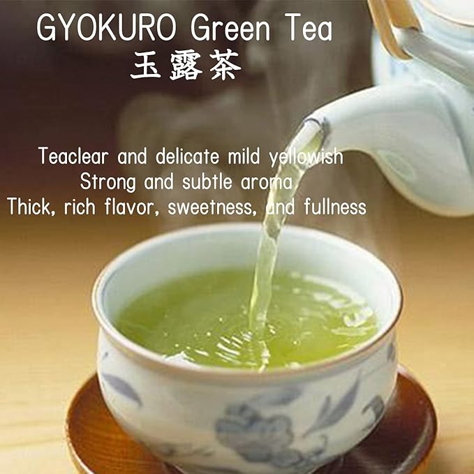 Otsuka Green Tea Co - Gyokuro, Japanese Green Tea 50g/JAS Certified - Imperial Loose Leaf Green Tea from kakegawa city shizuoka prefecture japan
