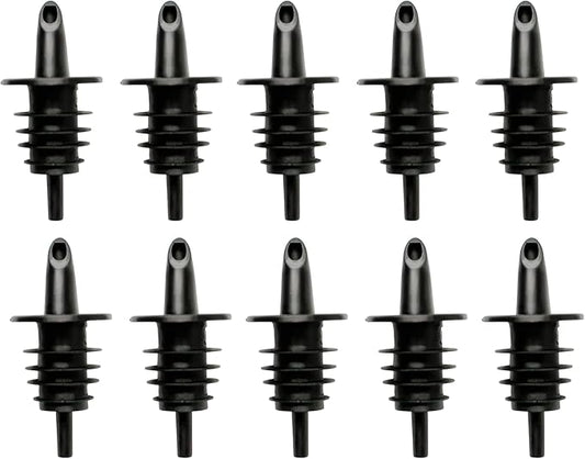 Hawaiian Shaved Ice Syrup Precise Control Bottle Pourers - Professional Pour Spouts for Snow Cone & Drink Flavors (10-Pack)