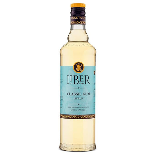 Liber & Co. Classic Gum Syrup (25.4 oz) - The Superior Simple Syrup with Pure Cane Sugar & Natural Gum Arabic - Essential for Authentic Old Fashioneds, Sazeracs & Classic Cocktails