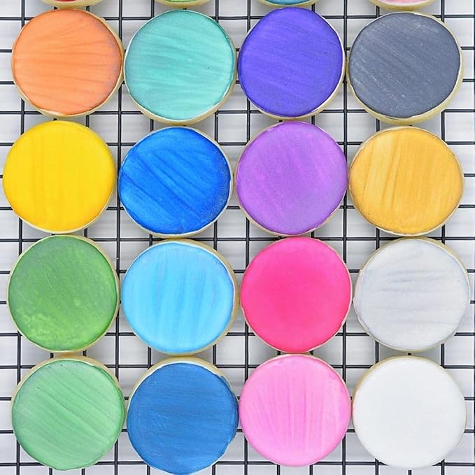 Luster Dust Edible Cake Decorations, Light Blue Edible Dust for Cake Edible Luster Dust for Cupcake Decorations, Cake Drip, Light Blue Edible Paint for Cakes, Edible Shimmer Dust for Drinks