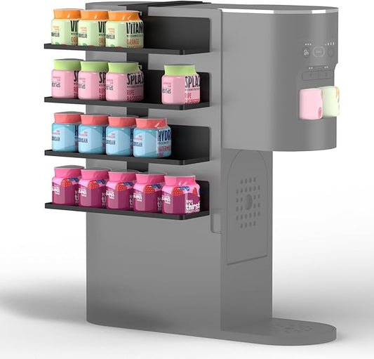 Flavor Storage Holder Compatible With Ninja Thirsti , Side-mounted 4-tier flavore water drops organiser, space-saving design, easy to access,Holds 20 Flavore Water Drops