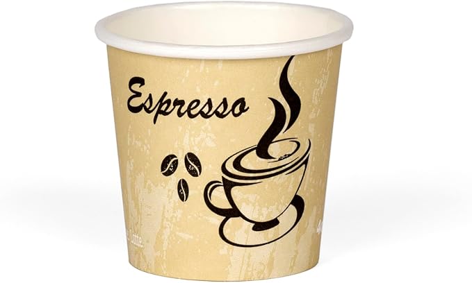 Smygoods Disposable Coffee Cups, To Go Paper Hot Cups, Classic Design (4 OZ, 100 Count) For Hot Beverages, Coffee, Tea, Espresso, Cocoa - Vasos Para Cafe