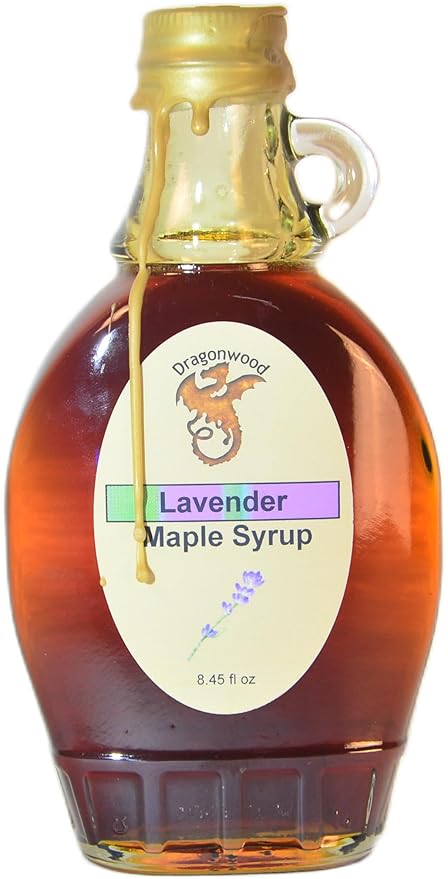 Dragonwood Flavored Maple Syrup (8 Fluid Ounces, Lavender)