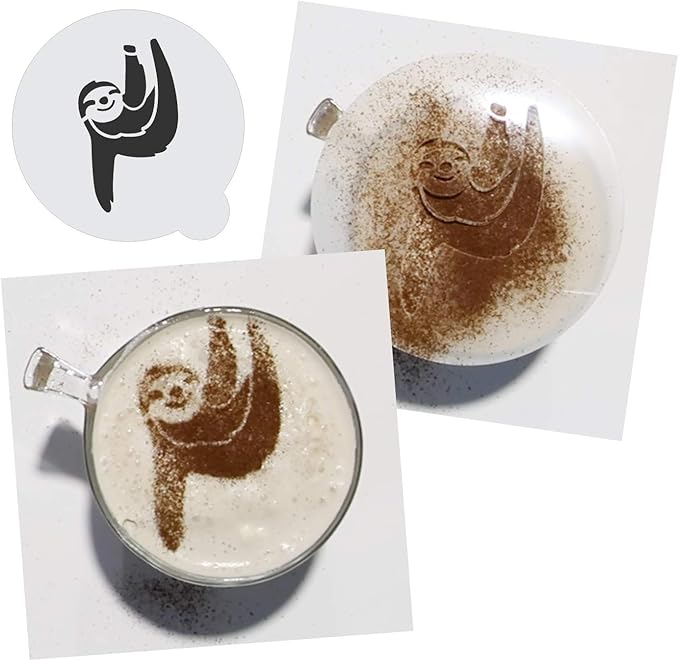Stencil Stop Custom Coffee Stencil - Customizable for Business Logos, Faces, Images - 14 Mil Mylar Plastic (3.5 x 3.5 inches - 10 Pack)
