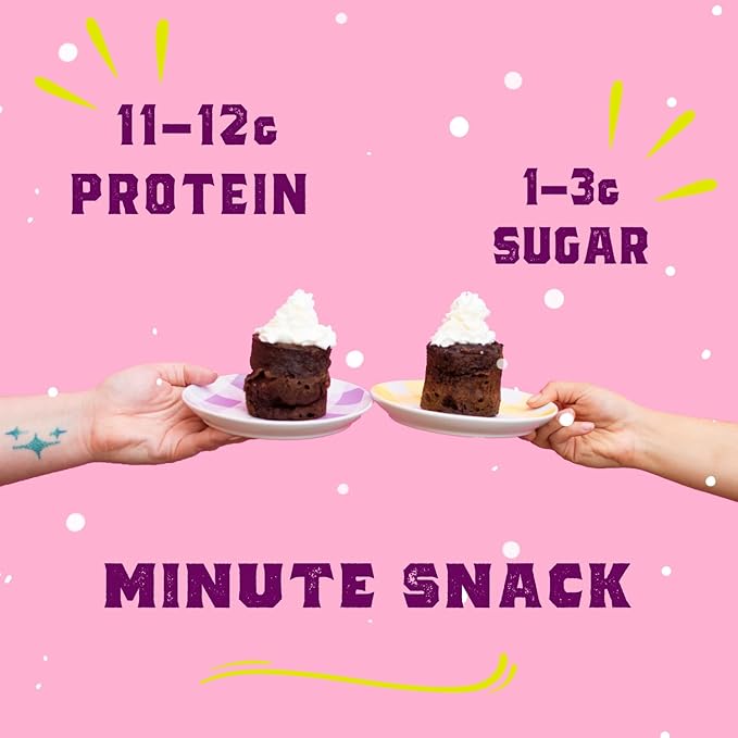 Sweet Logic Keto Dessert Mug Cake Mixes - Blueberry Muffin - Low Sugar - Gluten-Free - Low Carb - Diabetic-Friendly Sweets - Natural Ingredients - High Protein - Delicious Keto Treats (4 Pack)