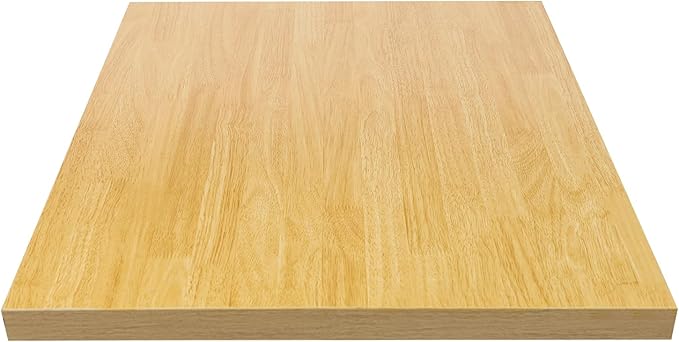 Butcher Block Countertop | 30x24in Wood Board Countertop | DIY Washer Dryer/Island/Kitchen Counter-top | countertop Cutting Board | 1102lbs Load Capacity | Wood Color | NO Base Legs, 1.38in Thick