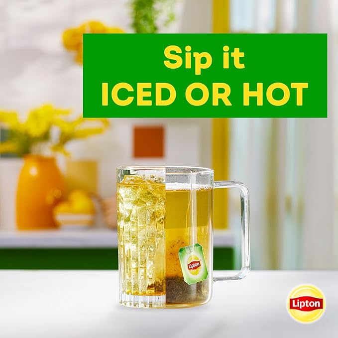 Lipton Honey Ginger Green Tea Bags, Flavored, Unsweetened Teabags for Hot Tea or Iced Tea with Caffeine and Flavonoids, 20 Total Tea Bags (Pack of 3)