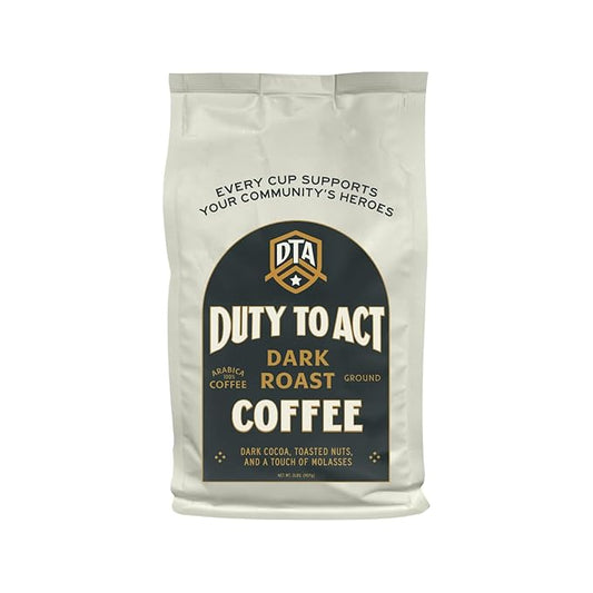 Duty to Act Dark Roast Ground Coffee, 2 lbs (Pack of 1)
