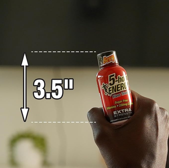 5-Hour Energy Extra Strength Shots Variety Pack, 30 Count (1.93 fl oz) - Extra Strength Berry, Tidal Twist, Strawberry Banana Flavors