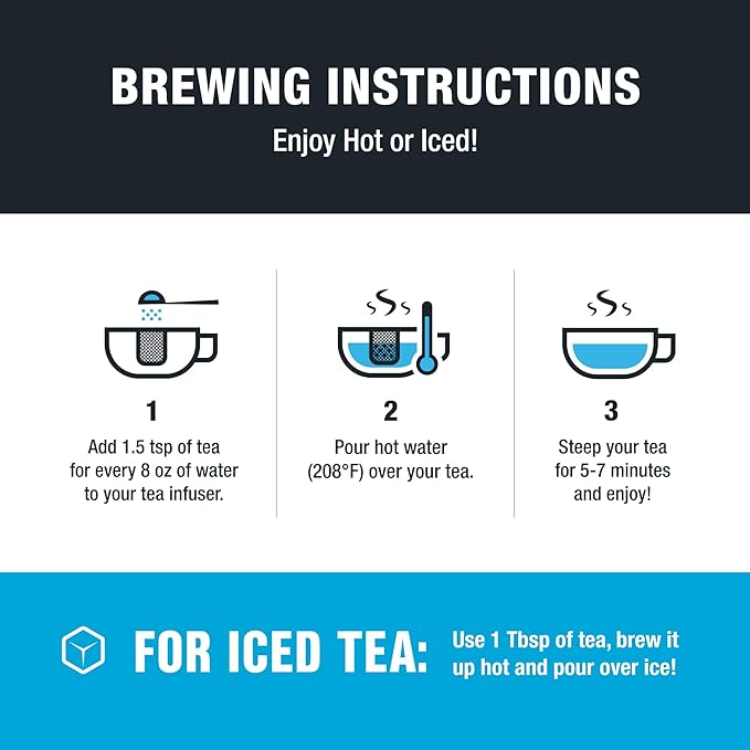 Tiesta Tea - Lavender Chamomile Herbal Tea, Loose Leaf, Calming Blend with Chamomile, Lavender, and Lemongrass, Caffeine-Free Herbal, Great for Hot or Iced, Resealable Pouch, 25 Cups, 0.9 Ounce