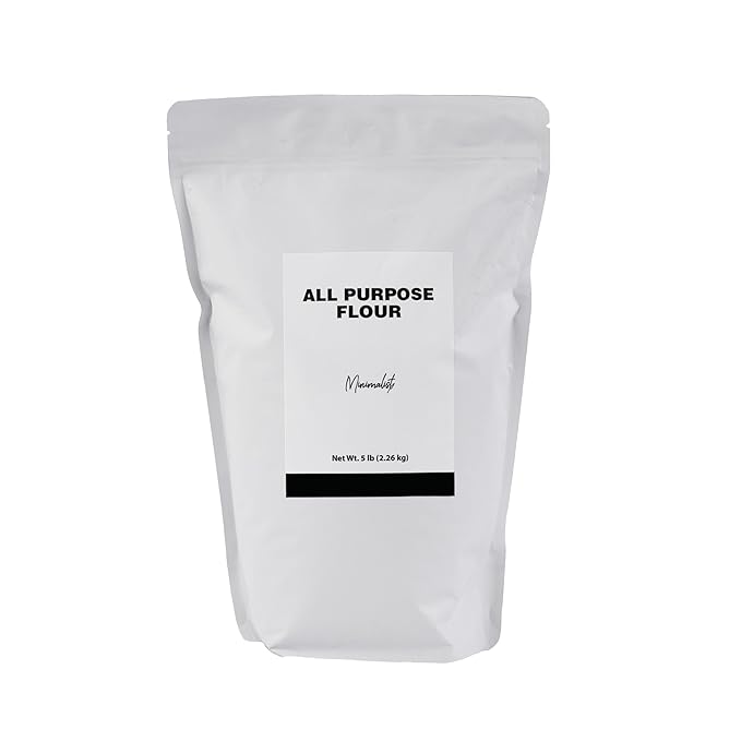 Minimalist All Purpose Flour, Ideal for Baking and Cooking, Packaged in a Refillable Bag (5 Pound)