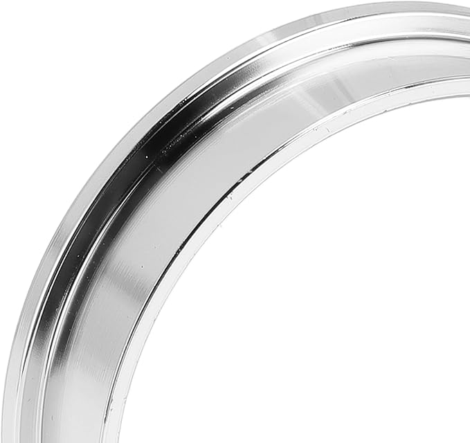 57.5MM Espresso Dosing Funnel, 304 Stainless Steel Coffee Dosing Ring Catcher Ring, Universal Coffee Dosing Ring Replacement for Home Coffee Machine Tools(Silver)