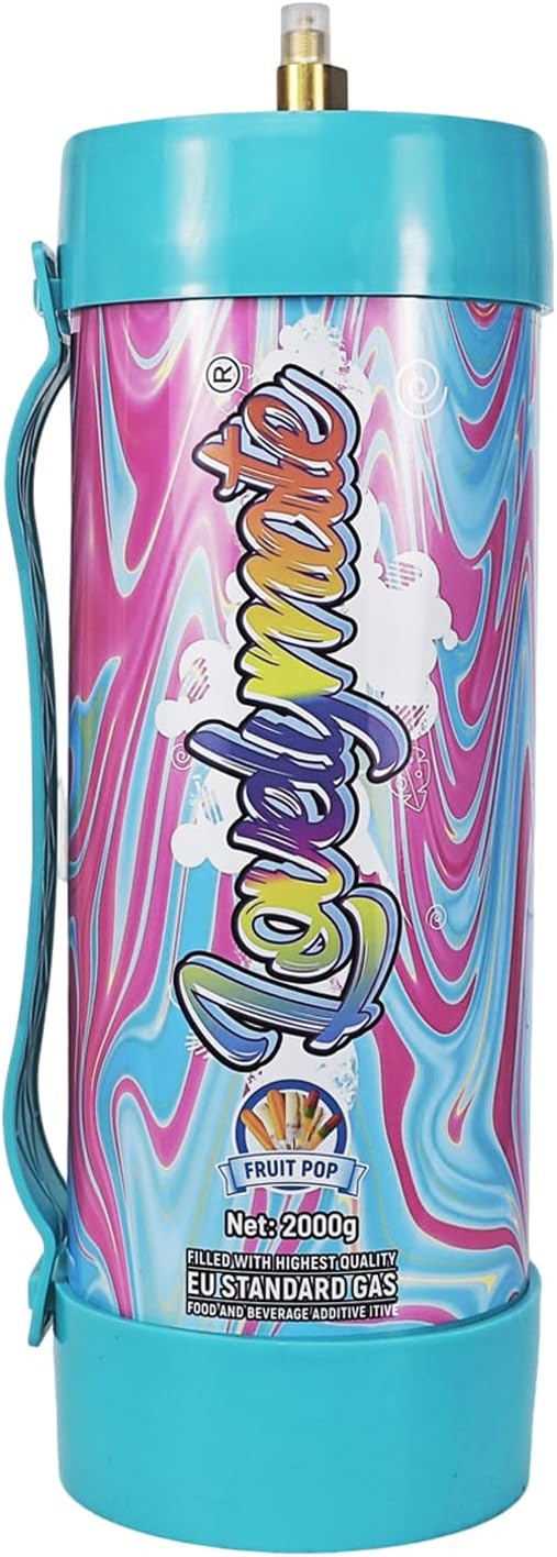 Whipped Cream Charger Tank 3.3L 2000G Whip Cream Charger Cylinder Food Grade Flavored (Tips Included) (1, Fruit pop)