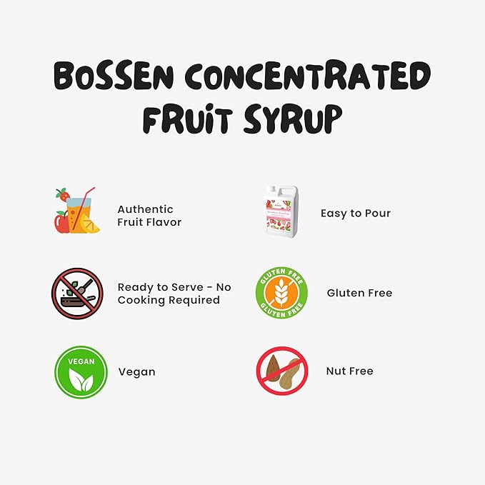 Bossen Concentrated Syrup_5.5 lb (Strawberry)