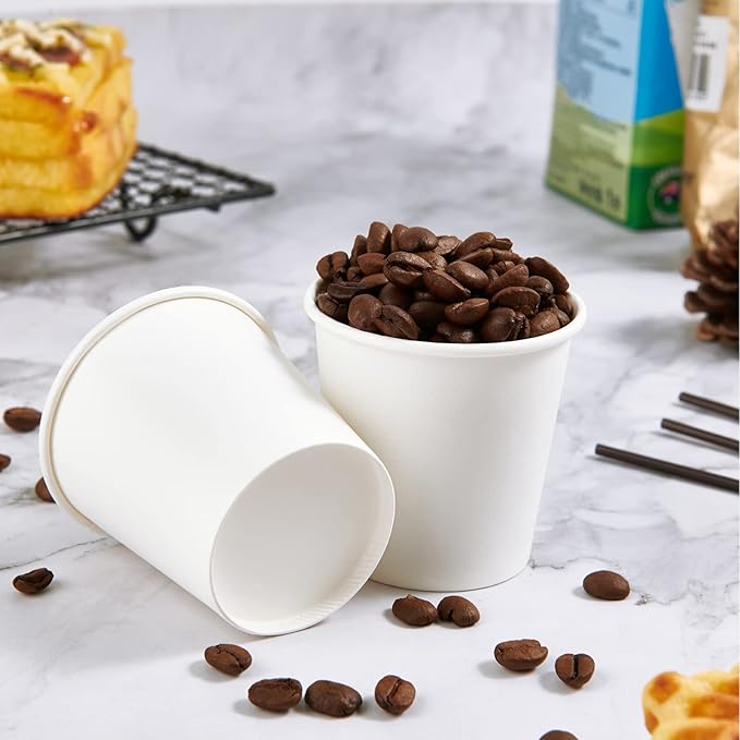 600 Count 4 oz Paper Cups, Disposable Bathroom Mouthwash White Espresso Cups for Home, School and Office