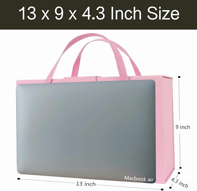 Joyscoop Large Gift Box 13 x 9 x 4.3 inch with Magnetic Lids, Luxury Gift Box for Mother's Day, Birthday, Weddings, Baby Showers, and More