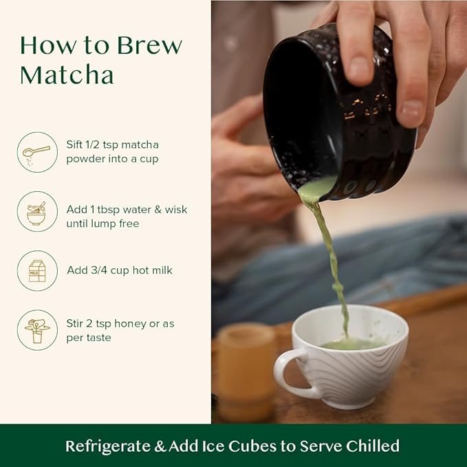 VAHDAM, Japanese Matcha Tea Powder (50 Cups,3.53oz) Sourced from Japan | Authentic Japanese Matcha Green Tea Powder | Classic Culinary Matcha From Japan