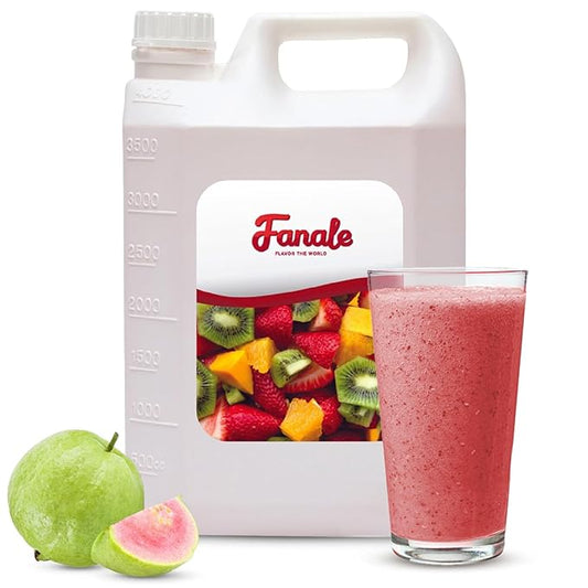 Fanale Premium Flavoring Concentrated Syrup for Bubble Tea 11 lb | Guava Flavor Syrup | for Boba Tea, Smoothies, Slushes, Desserts | 11lb | SRP210