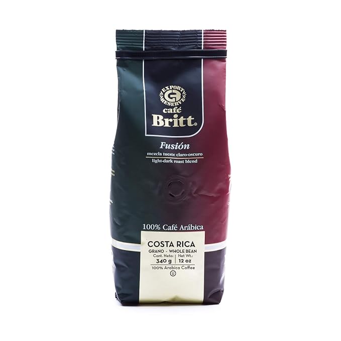 Café Britt® - Costa Rican Blends Mixed Bundle Coffee (12 oz.) (3-Pack) - Whole Bean, Arabica Coffee, Kosher, Gluten Free, 100% Gourmet & Light, Medium Dark & Dark Roast