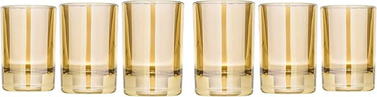 Honey 1.5-Ounce Shot Glasses, Drinking Glasses for Tequila and Vodka Shots, Elegant Drinkware Set, Great Collectible Barware Gift, Set of 6