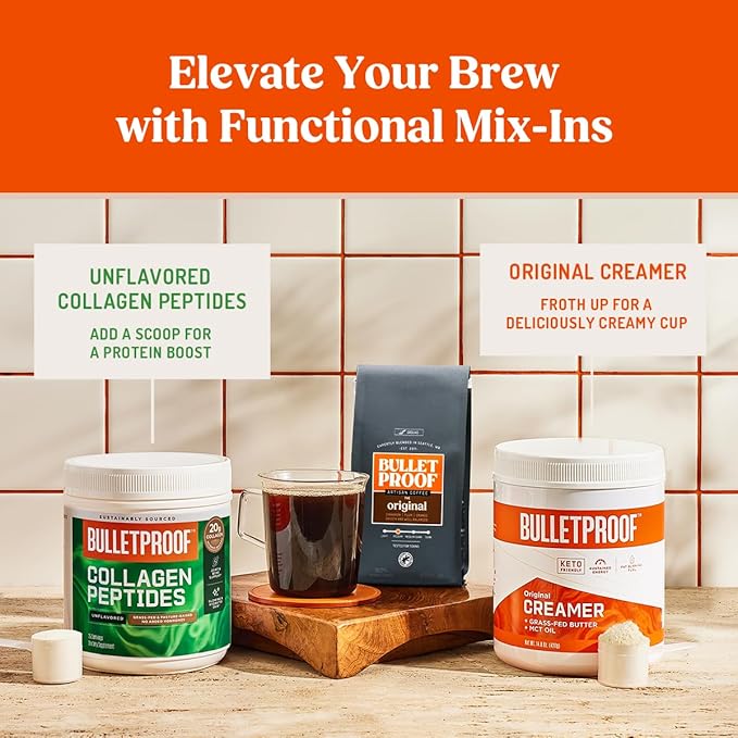 Bulletproof Breakfast Blend Light Roast Whole Bean Coffee, 12 Ounces, 100% Arabica Beans, Clean Coffee Tested for Toxins, Packaging May Vary