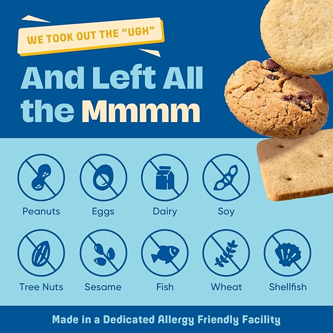 Gluten Free Partake Crunchy Cookie & Cracker Variety Pack (Chocolate Chip, Classic Graham Cracker, Vanilla Wafer) - Vegan - Free From the Top 9 Allergens Including Dairy, Wheat, Soy, Eggs, & Peanuts - Non GMO - Safe School & Office Snack (3 Pack, 5.5oz...