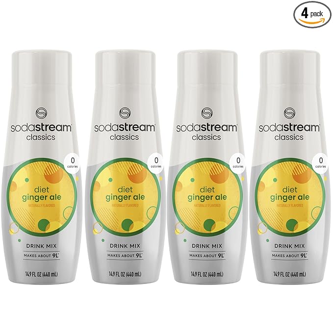 SodaStream Diet Ginger Ale, 440ml 4-Pack