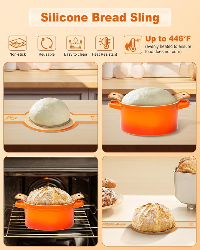 Sourdough Bread Baking Supplies Tools,9 Inch Round Banneton Bread Proofing Basket Set,Sourdough Starter Kit Gift for Bread Making