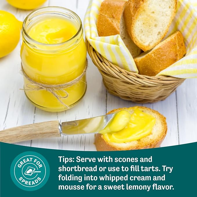 Judee's Lemon Curd and Mousse Mix, 1.5 lb - Gluten-Free and Nut-Free - Ideal Addition to Desserts and Baked Goods - With Easy-to-Follow Instructions – Made in USA