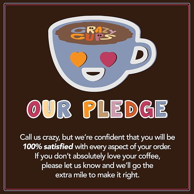 Crazy Cups Flavored Coffee Pods Variety Pack - Coffee Flavors and Chocolate Coffee Flavors for Keurig K Cups Machines, Medium Roast, Single Serve Coffee Pods, 48 Count