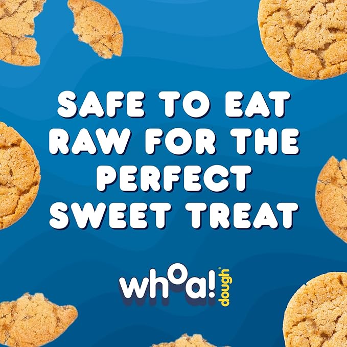 Whoa Dough Ready to Bake Cookie Dough Sugar Cookie – Certified Non-GMO, Kosher, Gluten Free – Plant-Based Snack Dough Made with Real Ingredients – 12 Pack