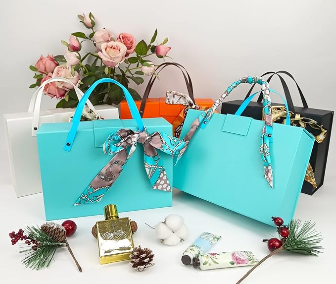 Joyscoop Large Gift Box 13 x 9 x 4.3 inch with Magnetic Lids, Luxury Gift Box for Mother's Day, Birthday, Weddings, Baby Showers, and More