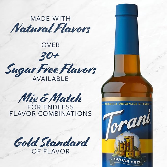Torani Sugar Free Syrup, Raspberry, 25.4 Ounce (Pack of 4)