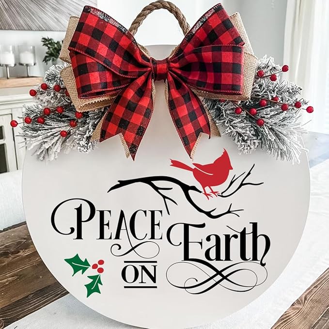 Christmas Stencils for Painting 12x8” Large Christmas Stencil Cardinal Believe Snowman Xmas Holiday Drawing Templates for Wood Shirts Door Mat Porch Hanger Decor(XMS Stencil 14-9p/12x8in)