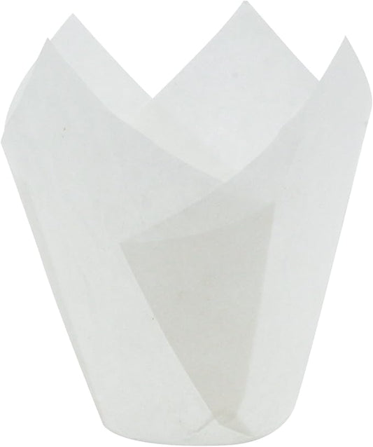 White Tulip Baking Cups, Mini Size, Pack of 250