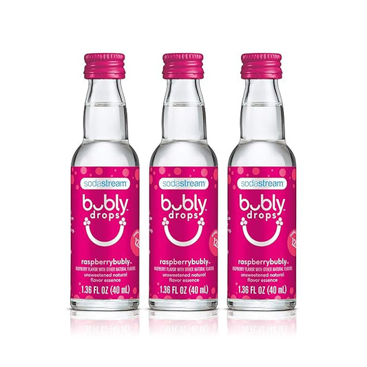SodaStream bubly Drops, Raspberry, 1.36oz (Pack of 3)