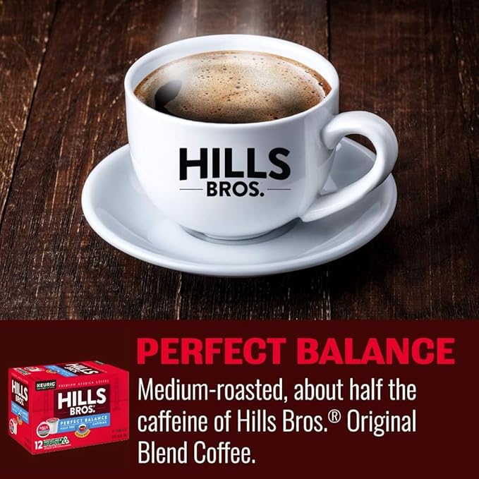 Hills Bros. House Blend Keurig K-Cup Pods for Keurig Brewers – Dark Roast Premium Arabica Blend, Kosher – 1 Pack of 12 Single Serve Pods