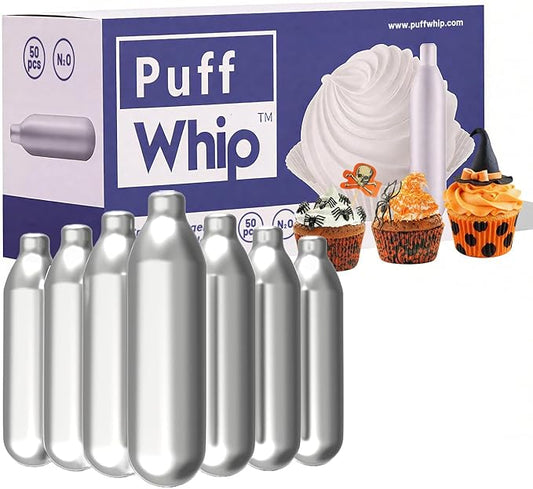 Whipped Cream Chargers - 8g Whip Cream Charger Cylinder Food Grade Original Flavor With Long Shelf Life, Perfect for Desserts, Cake, Beverages and Gourmet Dishess