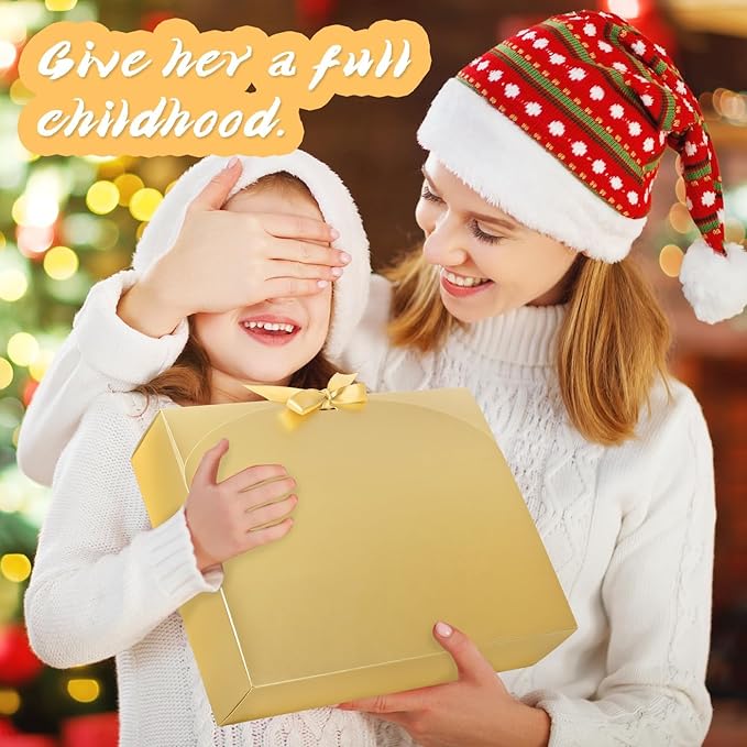 15Pack Gift Boxes with Lids, 10.6x7.8x3.1 Inches Bridesmaid Proposal Boxes with Ribbon, Gold Gift Boxes for Presents,Kraft Paper Boxes for Wedding Christmas Birthday Baby Shower Party