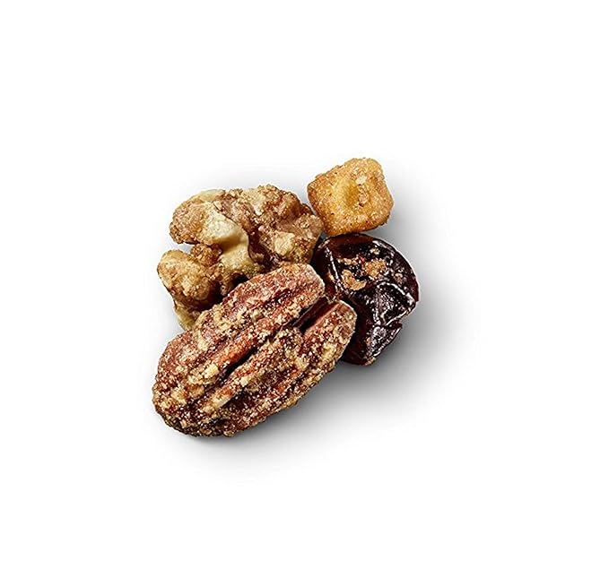 Sahale Snacks Maple Pecans Glazed Mix, 4 oz Pouches (6 Packs) Dry-Roasted, Deluxe Mixed Nuts with Cherries, Apples, Maple, and Cinnamon - Non-GMO, Kosher, and Certified Gluten-Free Snacks