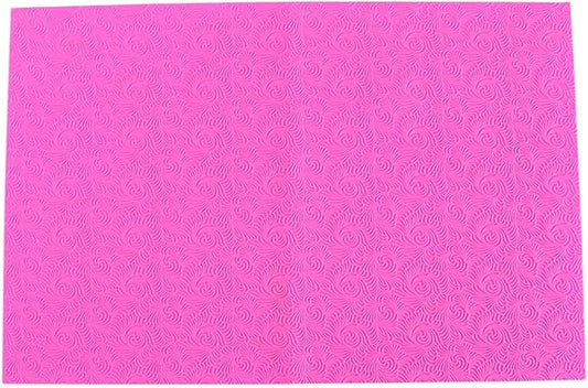 GROWTAIL Cake Fondant Impression Mat, Impression Lace Mold Fondant Cake Decorarting Tools-Spring Bloom/Spiricle/Crocodile Alligator Pattern (Spiricle Pattern)