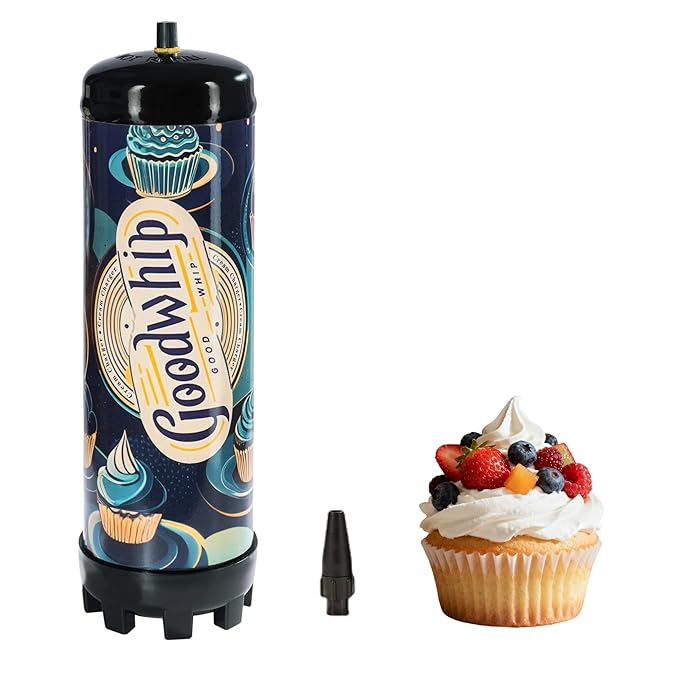 2.2L 1364G Whipped Cream Charger(1 Pack), Fits with Any Standard Dispensers Food Grade Original Flavor