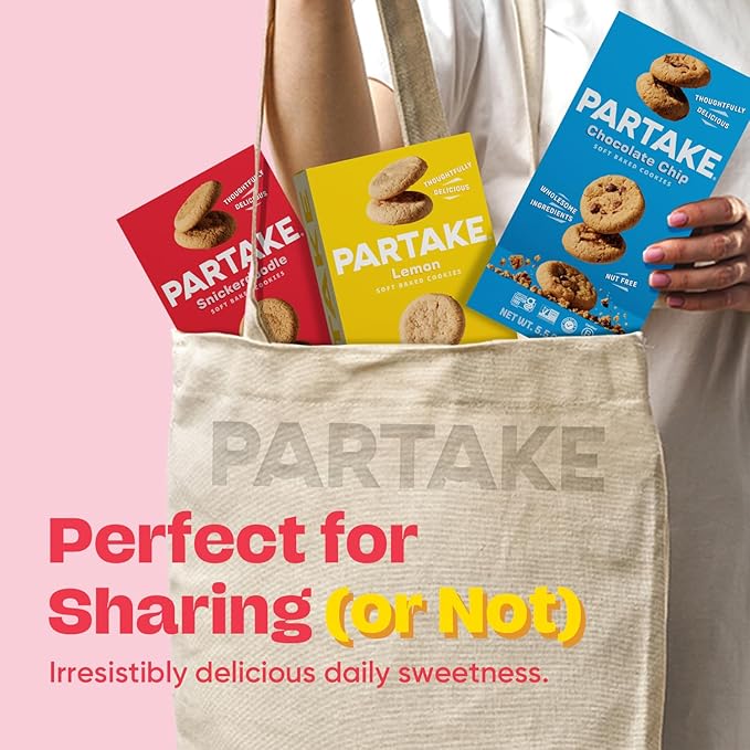 Gluten Free Partake Cookies & Cracker Variety Pack (Soft Baked Chocolate Chip, Classic Graham Cracker, Vanilla Wafer) - Vegan - Free From the Top 9 Allergens Including Dairy, Wheat, Soy, Eggs, & Peanuts - Non GMO - Safe School & Office Snack (3 Pack, 5...