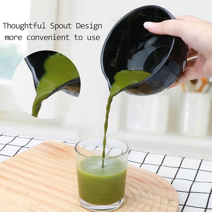 11 PCS Matcha Set Whisk and Bowl, Black Matcha Kit Set with Scoop & Holder,Ceramic Japanese matcha Tea set, Complete Gift set,Making Breakfast,Latte for Friend,Family,Tea Lovers